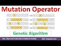 Mutation Operators in Genetic Algorithm Flip Bit Swap Scramble Inversion in GA Mahesh Huddar
