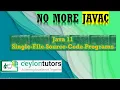 Single-File Source-Code Program with Java 11 - Execute Java programs without using javac