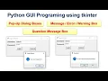 Pop Up Dialog Boxes in Python GUI with tkinter - User Login Window Design