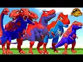 Download Lagu All Dinosaurs Fighting Tyrannosaurus Rex vs SpiderMan NEW Indominus Rex Superhero Jurassic Spiderman