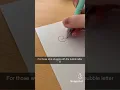 easiest way to draw an s in bubble writing