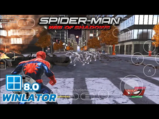 Winlator v8 (Afei) - Gameplay Spider - Man Web Of Shadows (Windows) On Android