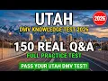 Utah DMV Permit Practice Test 2026 150 Real DMV Questions You MUST KNOW
