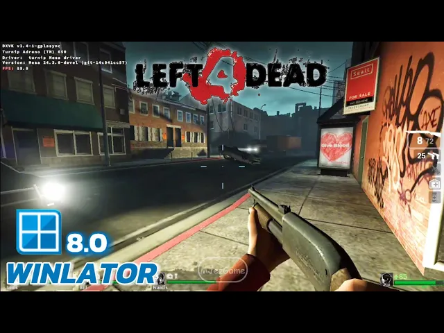 Winlator v8 (Afei) - Gameplay Left 4 Dead (Windows) On Android