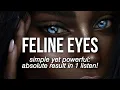 Lagu 1X LISTEN: INSTANT Feline Eyes SUBLIMINAL {desired eye size \u0026 shape}