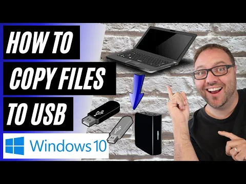 Download MP3 How to Copy Files to a Flash Drive, Thumb Drive, or External Hard Drive | Windows 10