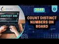 2549 Count Distinct Numbers on Board Leetcode contest 330
