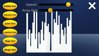Sorting Algorithms Visualization In Unity