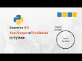 Python Function to Write Test Scope Local vs Global Variables Explained