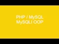 PHP MySQLI OOP