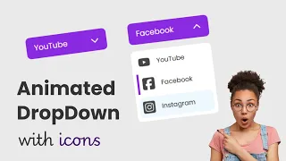 Create an Animated Dropdown Menu with Icons Full CSS JavaScript Tutorial