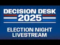 Decision Desk 2025 LIVE Election Results Analysis w Chuck Todd Chris Cilliza Decision Desk