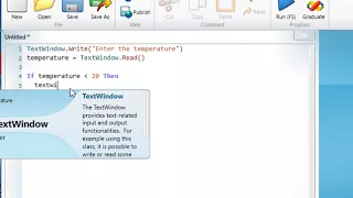 Programming - Small Basic Selection