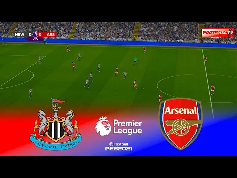 Video Thumbnail: 🔴Newcastle United vs Arsenal - English Premier League 25/26 | Pes 21 Gameplay