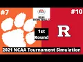 #7 Clemson vs #10 Rutgers - NCAA Basketball 10 Simulation!