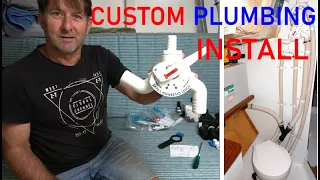 CUSTOM BOAT PLUMBING INSTALL Ep.179 Building my steel sailing yacht