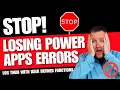 Stop Losing Power Apps Errors Log them with User Defined Functions