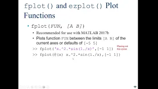 Matlab Tutorial - Anonymous Functions