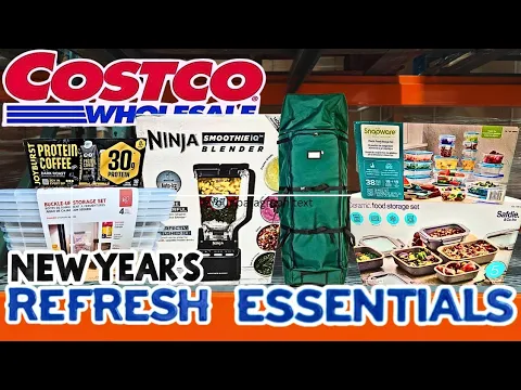 COSTCO NEW YEAR'S REFRESH ESSENTIALS FOR 2026! (12/27)🛒GREAT DEALS FOR THE NEW YEAR! - YouTube thumbnail