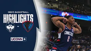 HIGHLIGHTS UConn Rallies From Slow Start In Win At DePaul