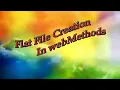 Flatfile creation in webmethods
