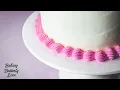 How to Pipe a Shell Border Buttercream Piping Techniques for Cake for Beginners