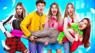 تبني الأيتام من قبل الوالدين المجنونين أربعة أشقاء مقابل أمي الصارمة 