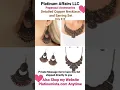 Detailed Copper Necklace and Earring Set Only 10 Paparazzi Accessories