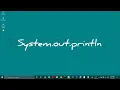 System out println using java CMD