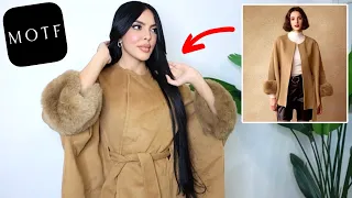 اشتريت ملابس لسفرة الشتاء مع بسمة 😍✈️  Wool Coat #WoolbyMOTF #motfpartner