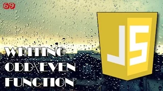JAVASCRIPT Odd Even numbers function