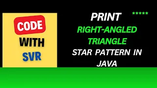 How to Print a Right-Angled Triangle Star Pattern in Java Java Programming Tutorial