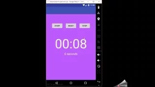 Chronometer Example Android Studio Stopwatch