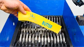 Squishy Butter vs Industrial Shredder