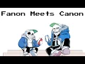 Fanon Vs Canon - Undertale Comic Dub