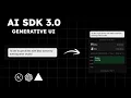 Vercel AI SDK 3 0 Generative UI Stream React Components from LLMs To Chatbots