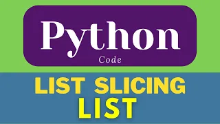 Python List Slicing Python List Python Sequences Python Exersices
