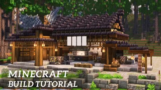 Minecraft Japanese Blacksmith With Interior Build Tutorial
