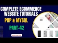 PHP Complete Ecommerce Website Create Add Category Page PART - 42