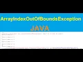 ArrayIndexOutOfBoundsException