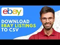 How to Download Ebay Listings to CSV Download Ebay Listings to a Spreadsheet