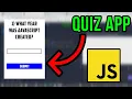 How to Build A Quiz App using JavaScript JavaScript Project Tutorial