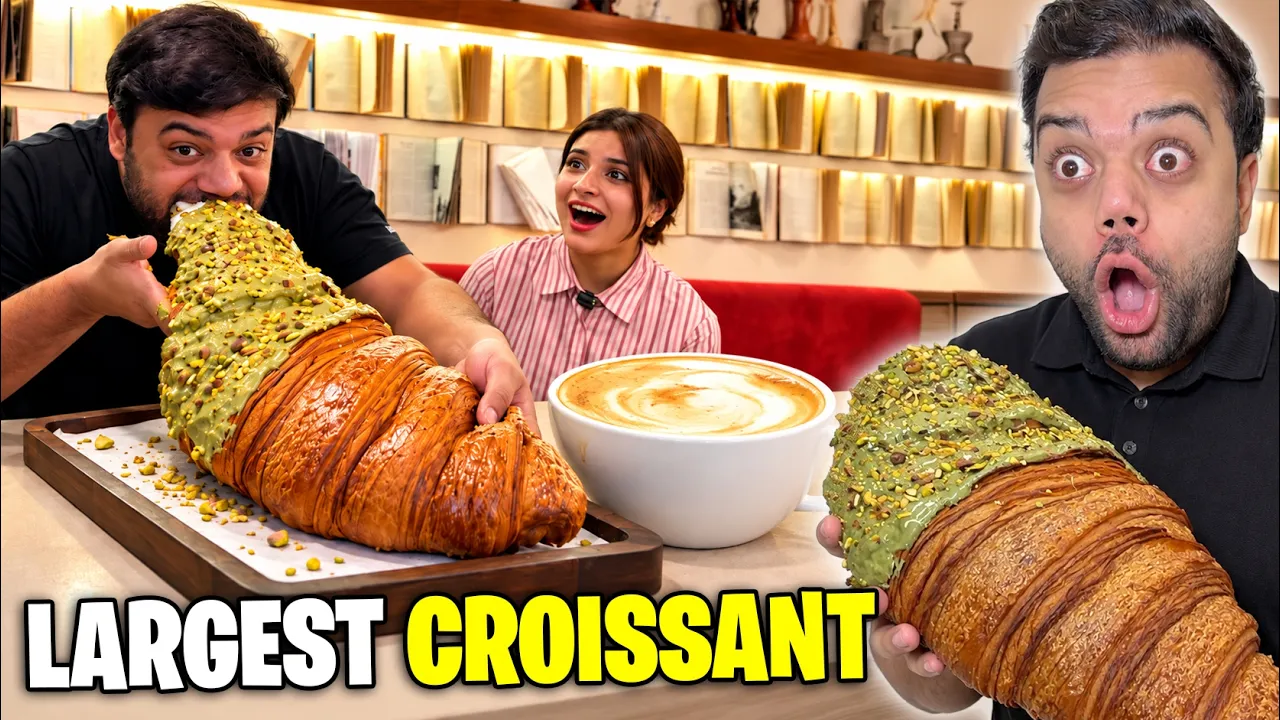 I Tried The World’s Largest Croissant & Giant Coffee 🔥