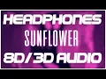 Download Lagu Post Malone, Swae Lee - Sunflower (8D AUDIO \u0026 3D AUDIO) (Spider-Man Into the Spider-Verse) 😍🎧