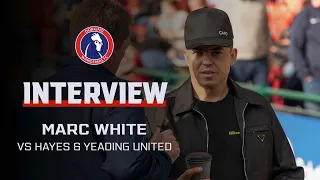 post match interview with marc white