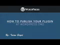 How to Publish Your Plugin On WordPress Intro