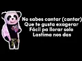 ROATS YUORSELF PANDA LETRA
