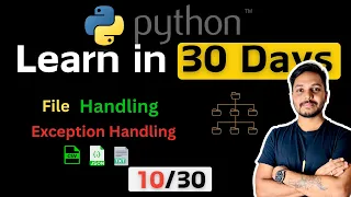 Python for Data Engineers Data Analysts FIle Handling Beginners to Advance 30