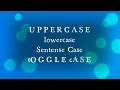 How to Change Case in MS Word Tricks Uppercase lowercase toggle case sentense case