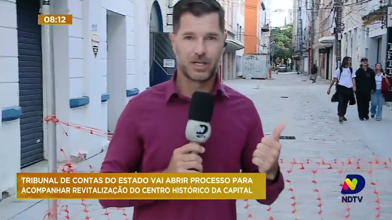 TCE-SC acompanha, de perto, as obras de revitalização do centro histórico de Florianópolis